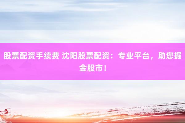 股票配资手续费 沈阳股票配资：专业平台，助您掘金股市！